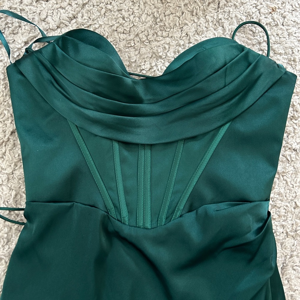 Ladivine corset cowl neck maxi dress